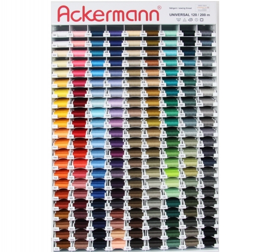 ACKERMANN&reg; N�hgarn-Display,198 Farben (gef�llt mit je 10 Rollen a 200m)