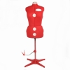 Verstellbare Schneiderpuppe (Schneiderb�ste) rot, Gr��e L (entspricht Kleidergr��e ca. 42 bis 48)