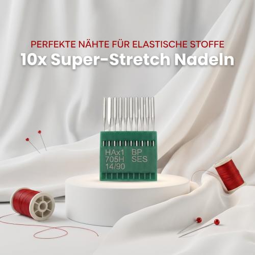 10x Super-Stretch Nadeln 130/705H (HAx1) St�rke 90