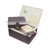 N�hkorb-Set bunt (wei�, braun, schwarz) (1x gro� und 1x mittel) und Accessoires-Box (mit Zubeh�r)