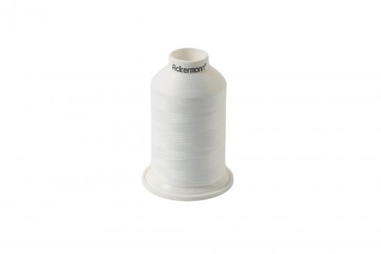 Ackermann Bauschgarn N�hgarn St�rke 120, 1x 1.000 m (Einzelkone) - Farbe: 5000 wei�