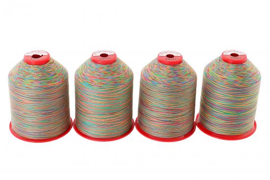 4x 5.000 m ACKERMANN ELEGANT 120, 100 % Polyester, St�rke 120, Farbauswahl - Farbe: EM001 (multicolor 1)