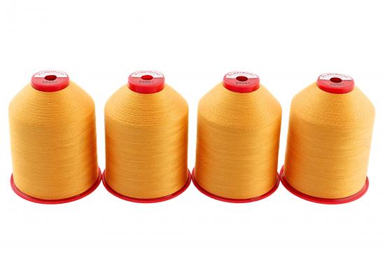 4x 5.000m ACKERMANN ELEGANT 120, 100% Polyester, St�rke 120, Farbauswahl - Farbe: E8007 (senf)