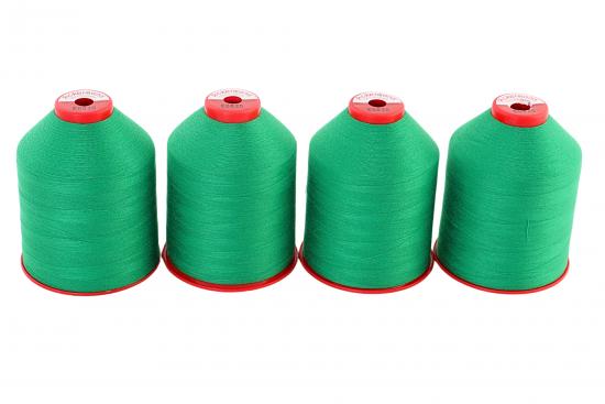 4x 5.000m ACKERMANN ELEGANT 120, 100% Polyester, St�rke 120, Farbauswahl - Farbe: E0820 (dunkelgr�n)