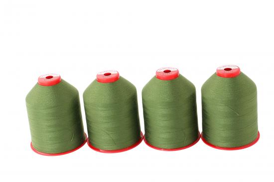 4x 5.000m ACKERMANN ELEGANT 120, 100% Polyester, St�rke 120, Farbauswahl - Farbe: E7551 (olivgr�n)