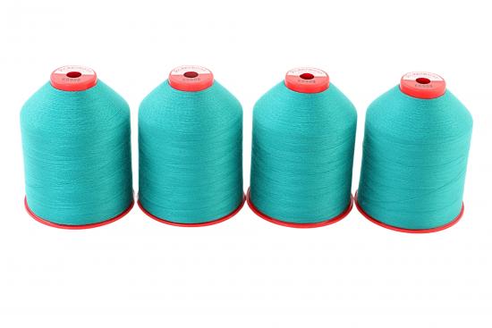 4x 5.000m ACKERMANN ELEGANT 120, 100% Polyester, St�rke 120, Farbauswahl - Farbe: E0908 (smaragd)