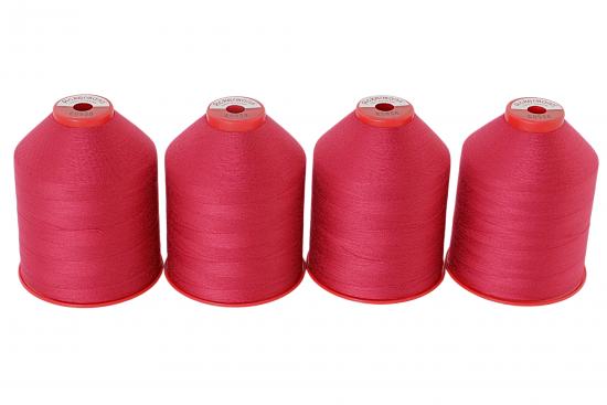 4x 5.000m ACKERMANN ELEGANT 120, 100% Polyester, St�rke 120, Farbauswahl - Farbe: E0958 (brombeere)