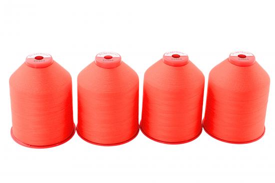 4x 5.000 m ACKERMANN ELEGANT 120, 100 % Polyester, St�rke 120, Farbauswahl - Farbe: E0904 (rot)