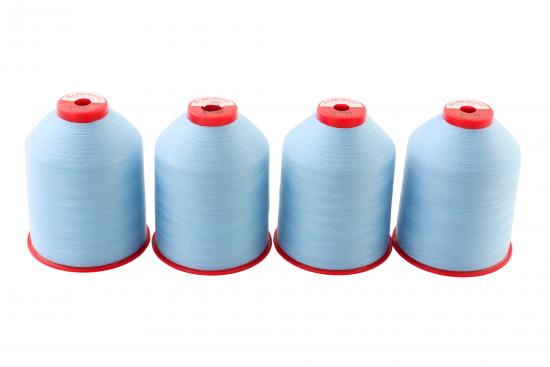 4x 5.000m ACKERMANN ELEGANT 120, 100% Polyester, St�rke 120, Farbauswahl - Farbe: E1732 (helle jeans)