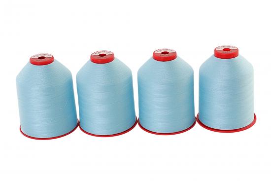 4x 5.000 m ACKERMANN ELEGANT 120, 100 % Polyester, St�rke 120, Farbauswahl - Farbe: E0726 (hellblau)