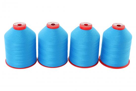 4x 5.000m ACKERMANN ELEGANT 120, 100% Polyester, St�rke 120, Farbauswahl - Farbe: E7264 (t�rkis)