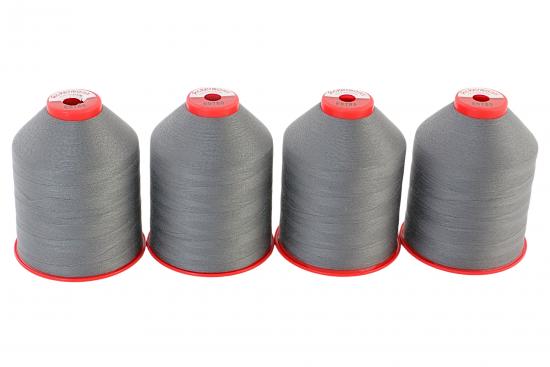 4x 5.000 m ACKERMANN ELEGANT 120, 100 % Polyester, St�rke 120, Farbauswahl - Farbe: E0789 (dunkelgrau)
