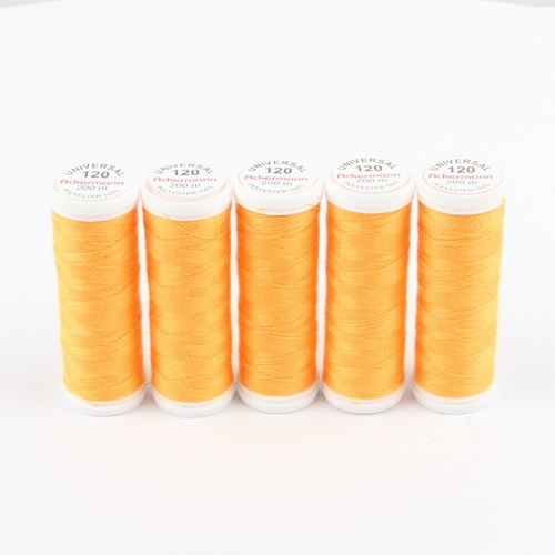 Ackermann Universal N�hgarn St�rke 120 - 5x 200 m, Farbe 7062 orange
