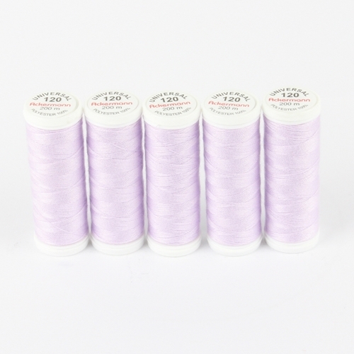 Ackermann Universal N�hgarn St�rke 120 - 5x 200 m, Farbe 0724 hellviolett