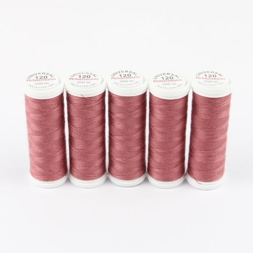 Ackermann Universal N�hgarn St�rke 120 - 5x 200 m, Farbe 0888 dunkel meliert