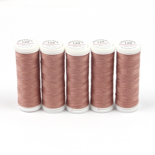 Ackermann Universal N�hgarn St�rke 120 - 5x 200 m, Farbe 0936 altrosa