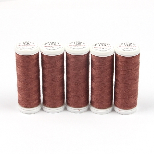 Ackermann Universal N�hgarn St�rke 120 - 5x 200 m, Farbe 7672 rostpflaume