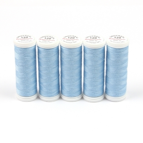 Ackermann Universal N�hgarn St�rke 120 - 5x 200 m, Farbe 8023 hellblau