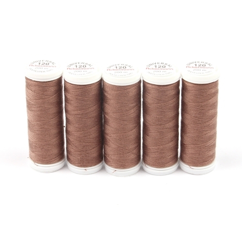 Ackermann Universal N�hgarn St�rke 120 - 5x 200 m, Farbe 0771 kupferbraun