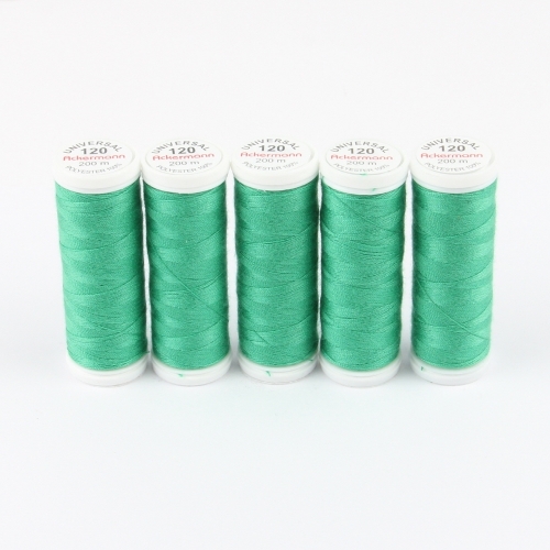Ackermann Universal N�hgarn St�rke 120 - 5x 200 m, Farbe 0912 gr�n