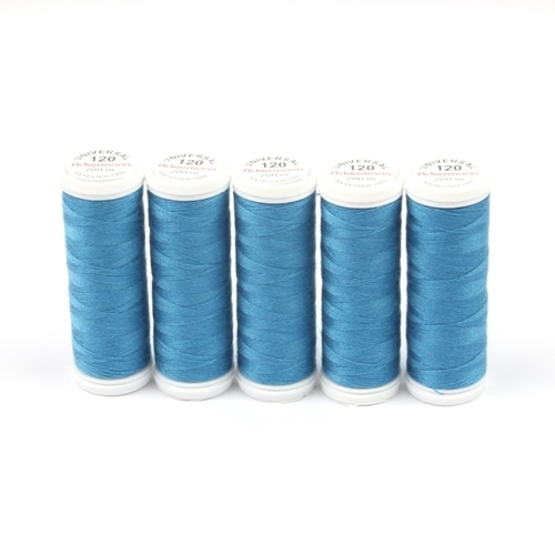 Ackermann Universal N�hgarn St�rke 120 - 5x 200 m, Farbe 7322 dunkelblau