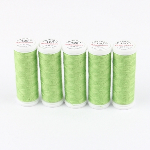 Ackermann Universal N�hgarn St�rke 120 - 5x 200 m, Farbe 7421 gr�n