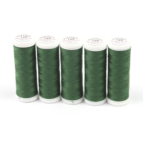 Ackermann Universal N�hgarn St�rke 120 - 5x 200 m, Farbe 7472 flaschengr�n