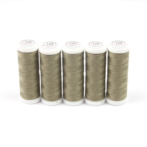 Ackermann Universal N�hgarn St�rke 120 - 5x 200 m, Farbe 7541 helles olivgr�n