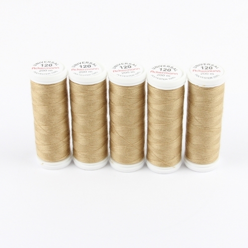 Ackermann Universal N�hgarn St�rke 120 - 5x 200 m, Farbe 8065 bahamabeige