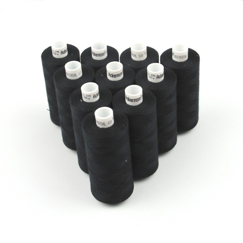 Ackermann Universal N�hgarn St�rke 120 - 10x 1.000 m, Farbe 0799 schwarz