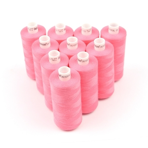 Ackermann Universal N�hgarn St�rke 120 - 10x 1.000 m, Farbe 0718 rosa