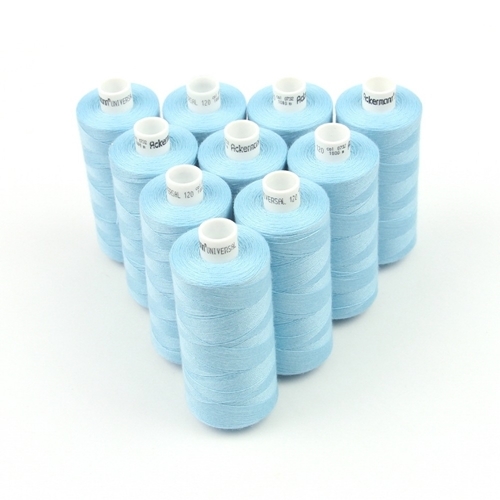 Ackermann Universal N�hgarn St�rke 120 - 10x 1.000 m, Farbe 0732 babyblau