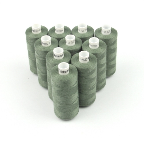 Ackermann Universal N�hgarn St�rke 120 - 10x 1.000 m, Farbe 0757 olivgr�n