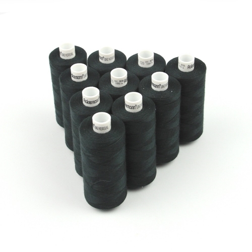 Ackermann Universal N�hgarn St�rke 120 - 10x 1.000 m, Farbe 0836 sehr dunkles grau