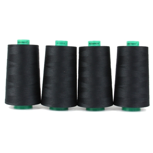 Ackermann Universal N�hgarn St�rke 120 - 4x 5.000 m, Farbe 0799 schwarz