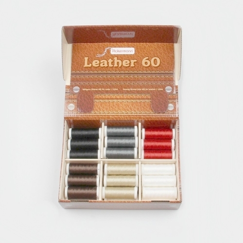 Ackermann Leder-N�hgarn Box Farb-Mix St�rke 60 - 6 Farben zu je 6 Rollen � 120 m
