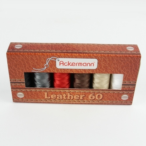 Ackermann Leder-N�hgarn Farb-Mix St�rke 60 - 6x 120 m