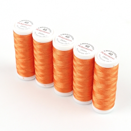 Ackermann Embroidery Stickgarn St�rke 40 - 5x 260 m, Farbe 2816 ingwerbraun