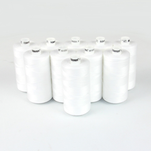 Ackermann Universal N�hgarn St�rke 80 - 10x 1.000 m, Farbe 0700 wei�